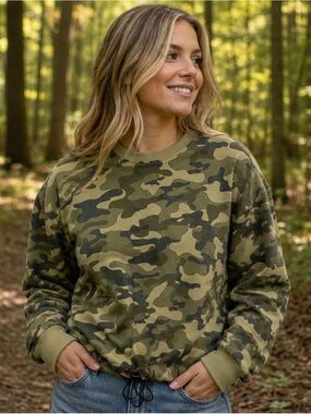 URBAN NATION XL SWEATSHIRT CAMO toggle waist